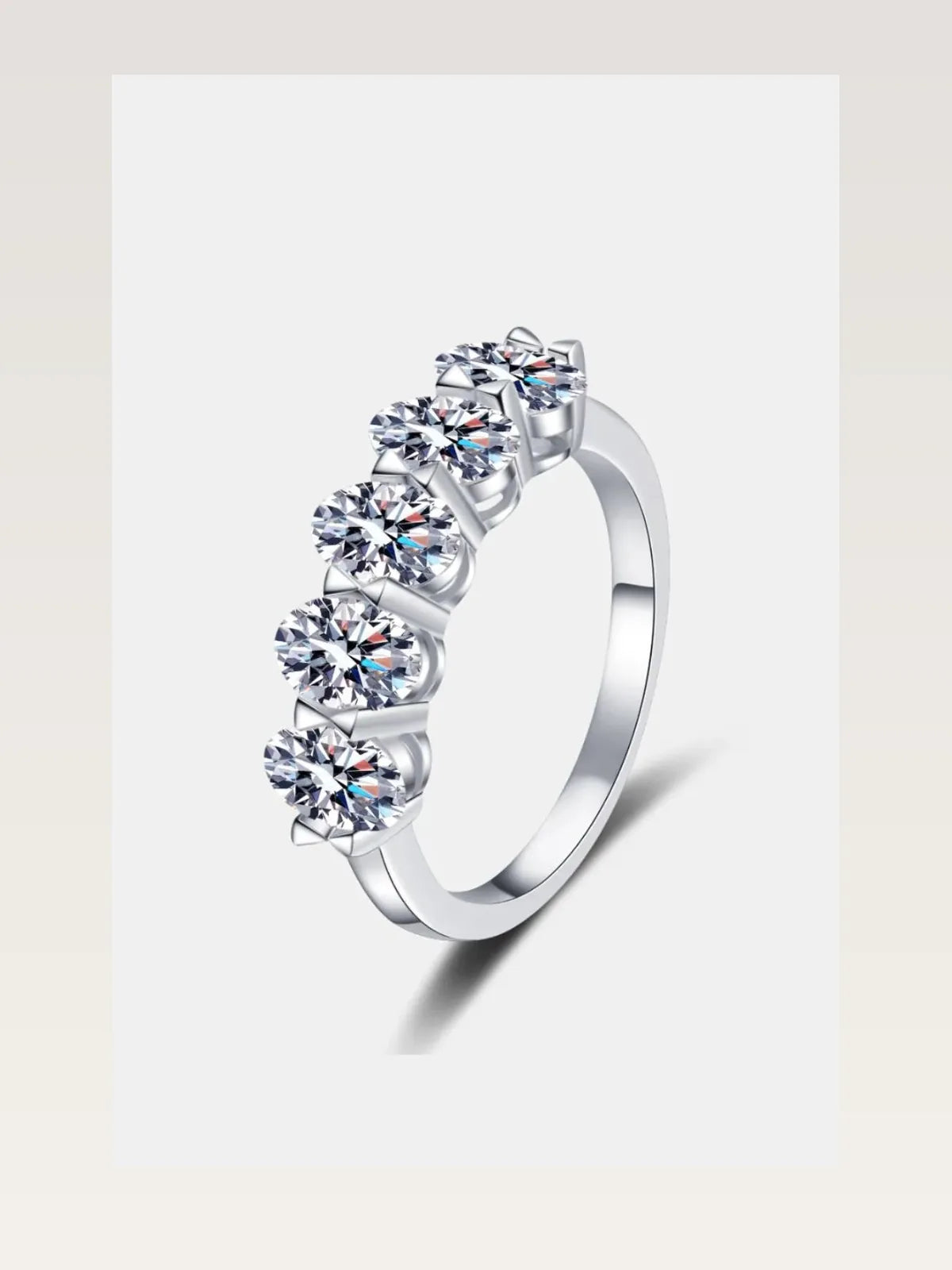 2.5 Carat Moissanite 925 Sterling Silver Ring — styled showcase — Livostyle