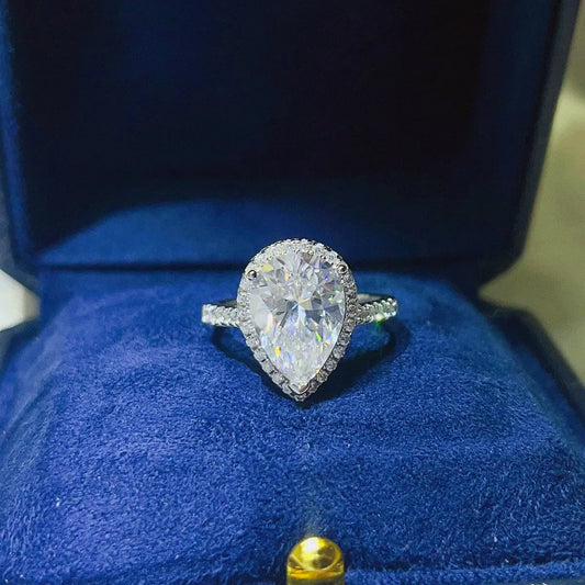 2 Carat Moissanite 925 Sterling Silver Ring — square view — Livostyle