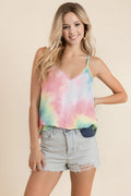 Stylish Tie Dye Cami in Comfortable French Terry Knit — Livostyle