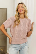 Classic Cable Knit Sweater Top - Versatile & Cozy Essential — Livostyle