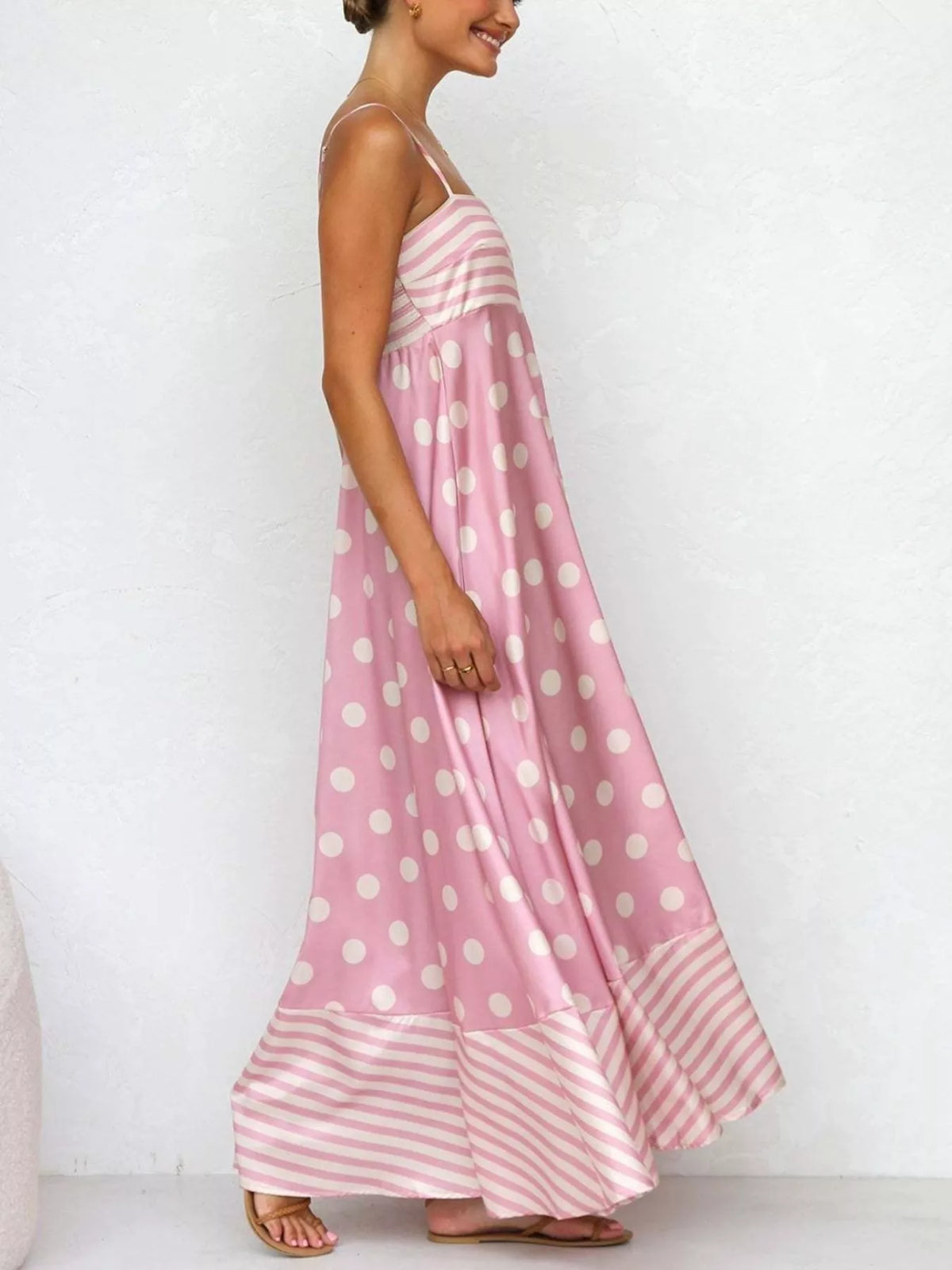 Printed Spaghetti Strap Maxi Dress – photo 15