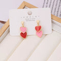 Sweet Doubl Heart Drop Earrings — Livostyle