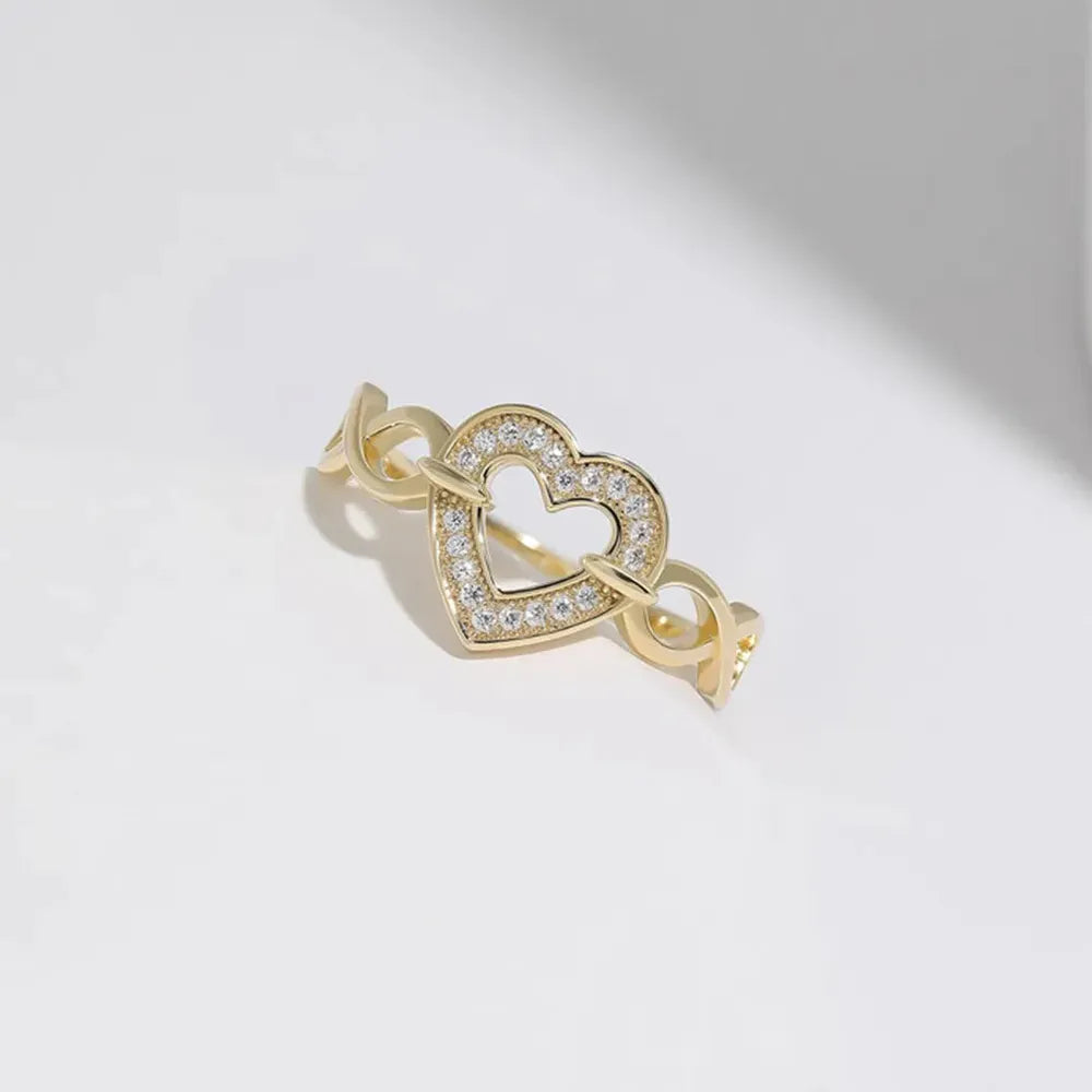 925 Sterling Silver Heart Ring — Livostyle