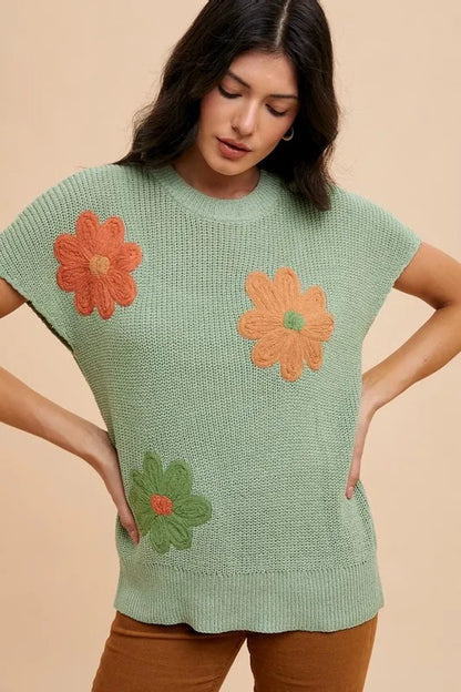 Floral Embroidered Dolman Sleeve Summer Top — Livostyle