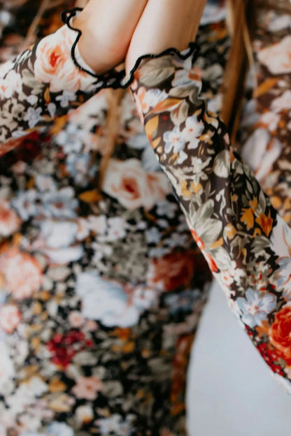 Printed Slim Long Sleeve Midi Dress – photo 7