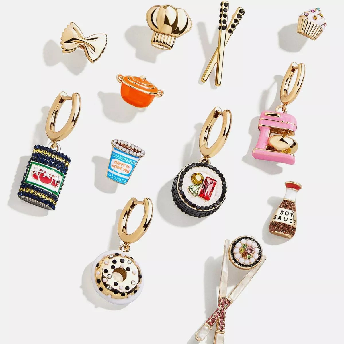 Food Theme Copper Asymmetry Earring — Livostyle