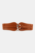 Wide Elastic Belt with Alloy Buckle — Livostyle