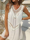 Crochet Detail Beach Cover Up Dress — Livostyle