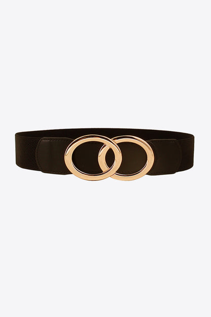 Zinc Alloy Buckle Elastic PU Belt — Livostyle
