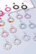 Rhinestone Flower Dangle Earrings — Livostyle