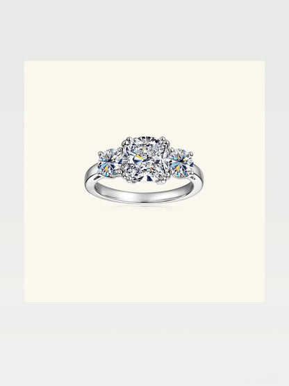 3.5 Carat Moissanite 925 Sterling Silver Ring — styled showcase — Livostyle