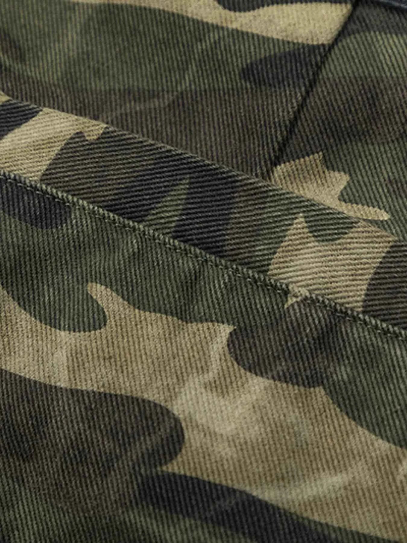 Men's Wide Leg Camouflage Cargo Pants