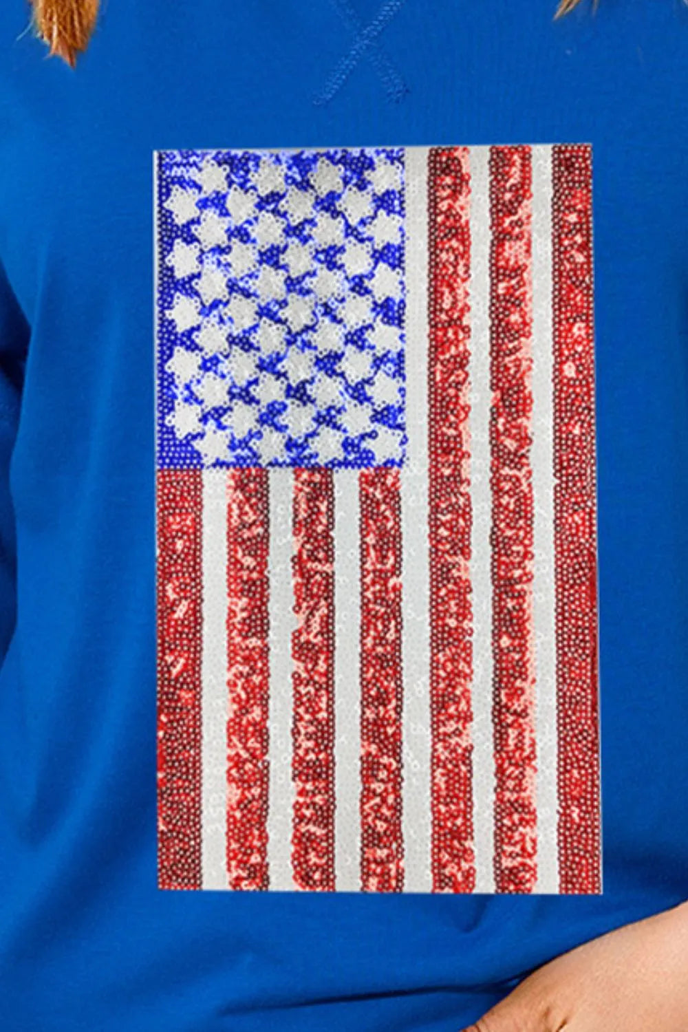 US Flag Round Neck Half Sleeve T-Shirt back view — Livostyle