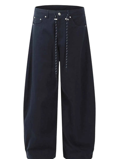 Men's Wide Leg Drawstring Cargo Pants — Livostyle