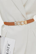 Geometric Double Buckle Elastic Belt — Livostyle