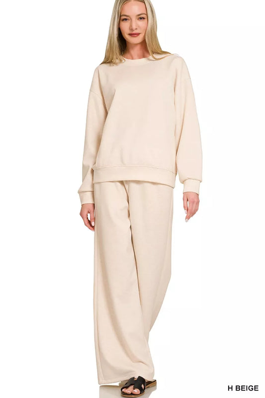 Scuba Crewneck Pullover and Pants Set — Livostyle