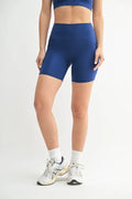 Venice Cloud Light Sculpt Biker Shorts in BLUE DEPTH