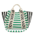 Letter Striped Tote Bag — Livostyle