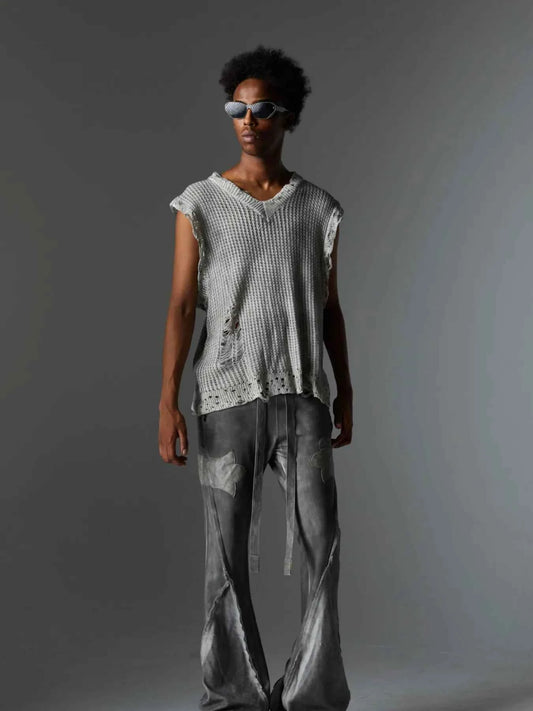 Men's Drawstring Flare Pants