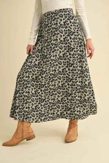 Leopard Midi Skirt — Livostyle