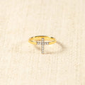 925 Sterling Silver Inlaid Zircon Cross Ring — Livostyle