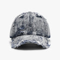 Distressed Cotton Adjustable Baseball Cap — Livostyle