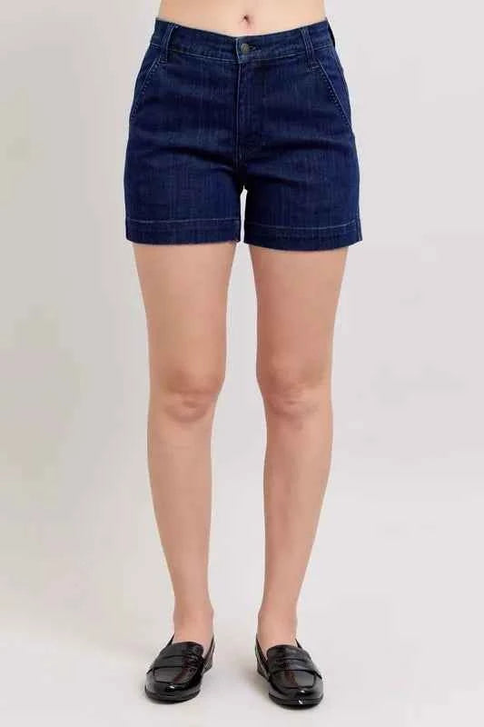 Judy Blue Full Size High Waist Denim Shorts Plus Size