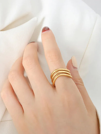 Titanium Steel Three-Layered Ring — Livostyle