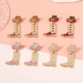 Rhinestone Cowboy Boot Dangle Earrings — Livostyle