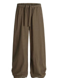 Men's Wide Leg Drawstring Elastic Waist Pants — Livostyle