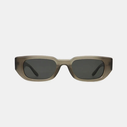 Polycarbonate Frame Rectangle Sunglasses in Grey — Livostyle