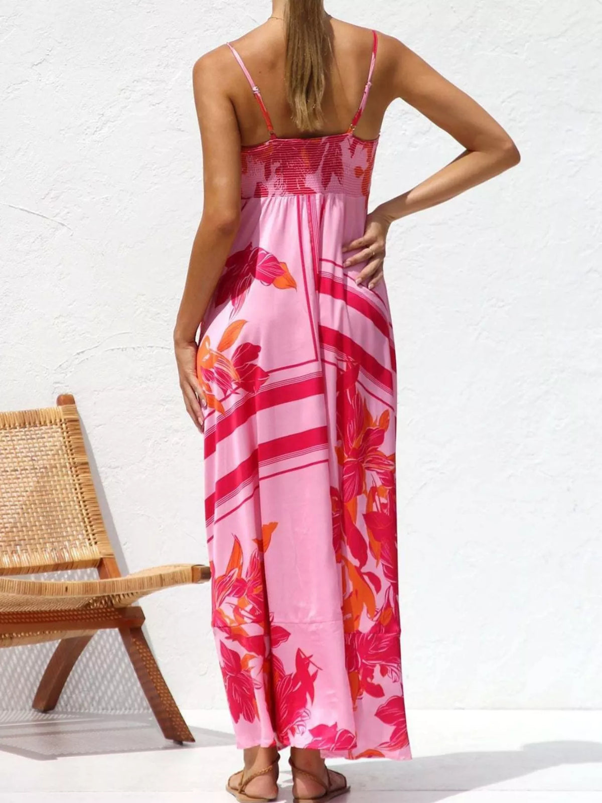 Printed Spaghetti Strap Maxi Dress – photo 6