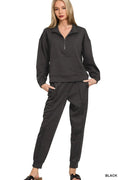 Scuba Half Zip Sweatshirt and Joggers Set — Livostyle