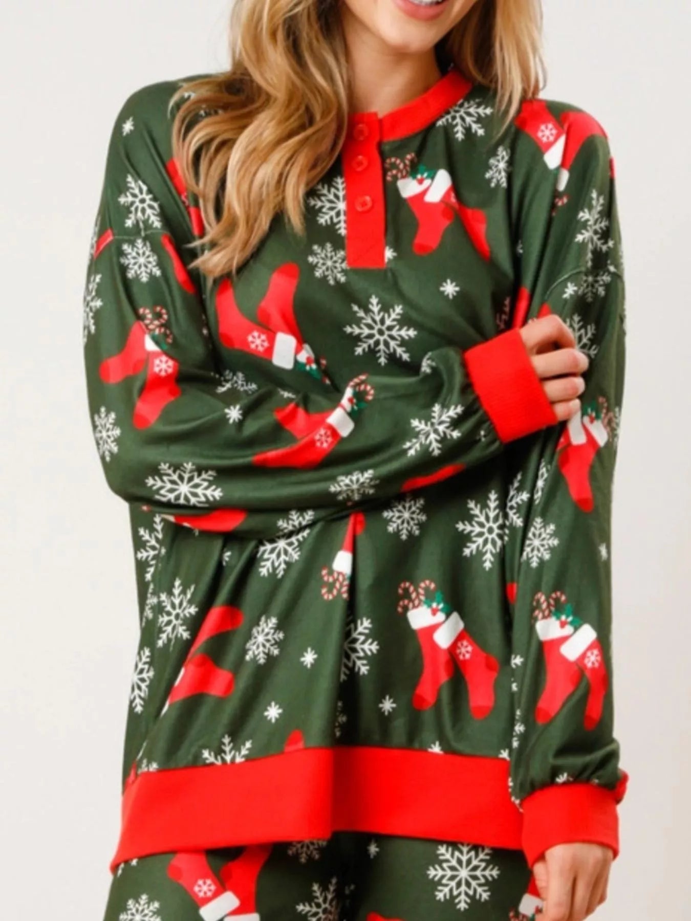 Christmas Long Sleeve Top and Pants Lounge Set — Livostyle