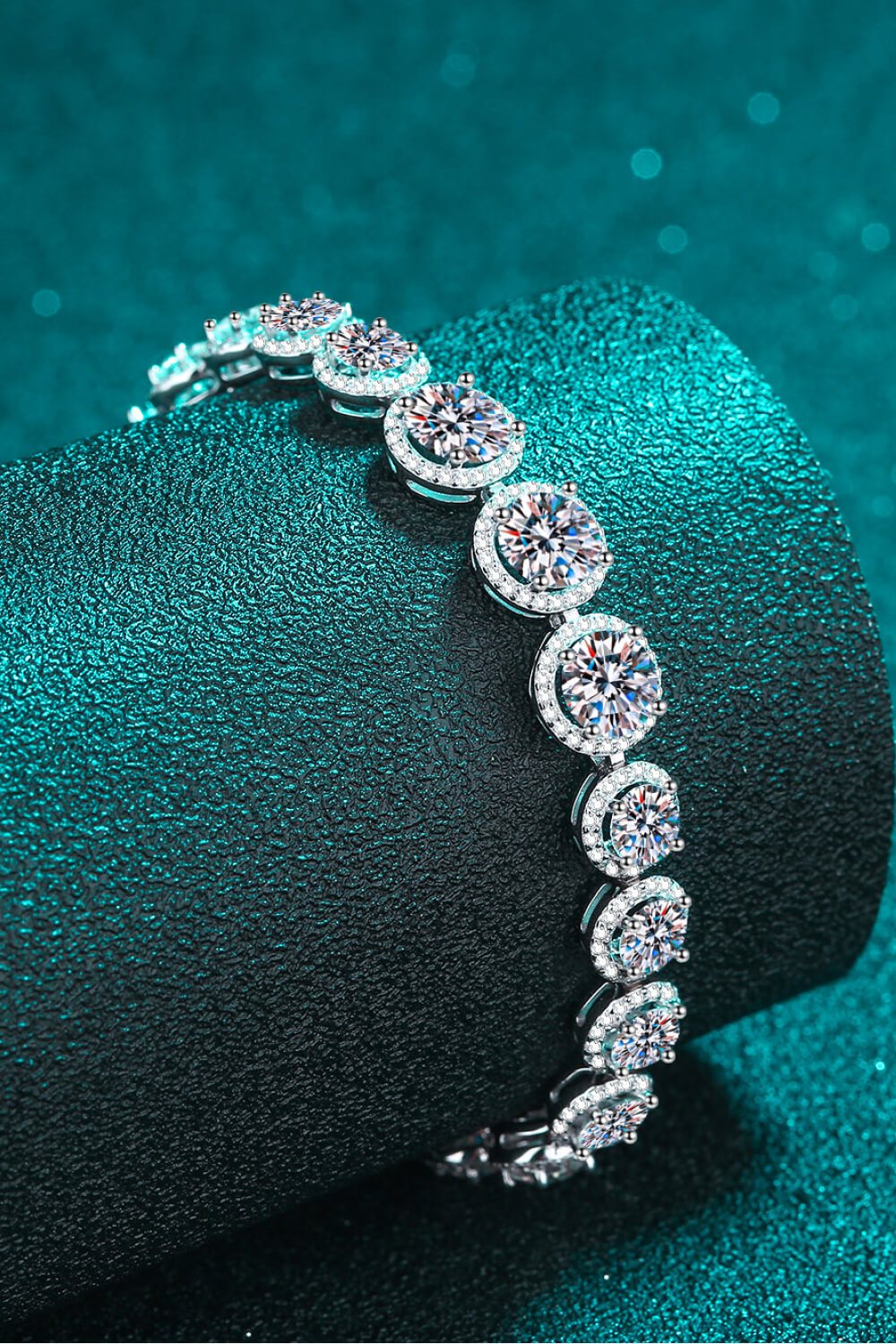 925 Sterling Silver 10.4 Carat Moissanite Bracelet — Livostyle