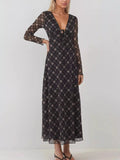 Tie Front Plaid Long Sleeve Dress — Livostyle