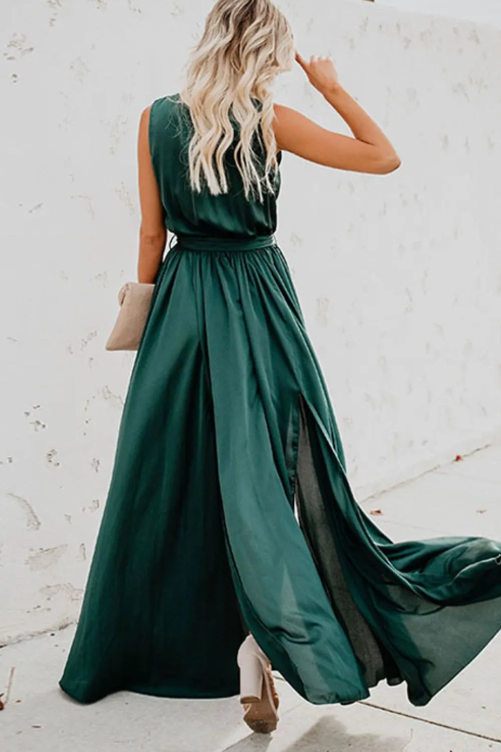 Surplice Tie Waist Maxi Dress – photo 10