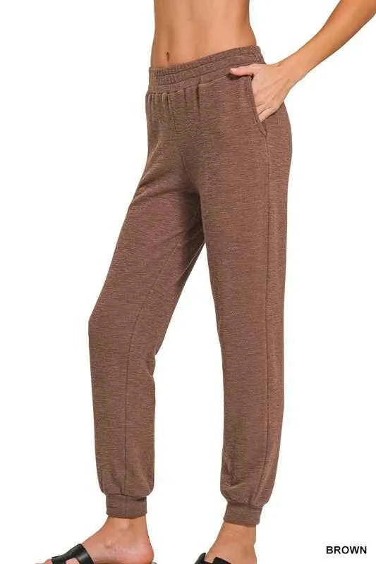 Cotton Slub Jogger Pants — Livostyle