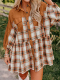 Plaid Button Front Mini Dress — Livostyle