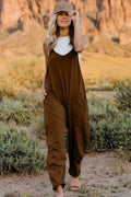 V-Neck Sleeveless Jumpsuit with Pockets — Livostyle