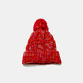 Contrast Cable-Knit Hat with Pompom — Livostyle