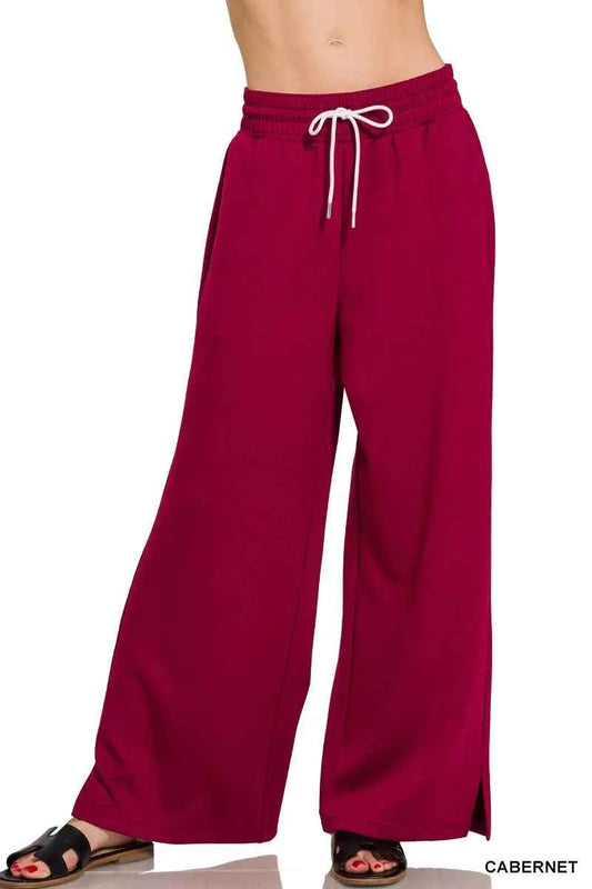 Zenana Scuba Drawstring Pants