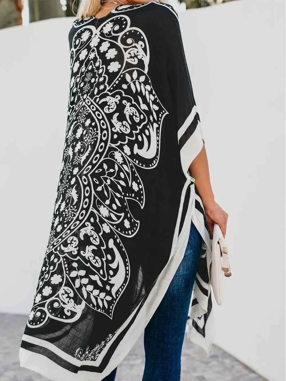 Printed Open Front Cover-Up