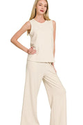 Cotton Slub Tank & Pants Set — Livostyle