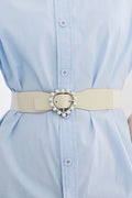 Pearl Heart Buckle Elastic Belt — Livostyle