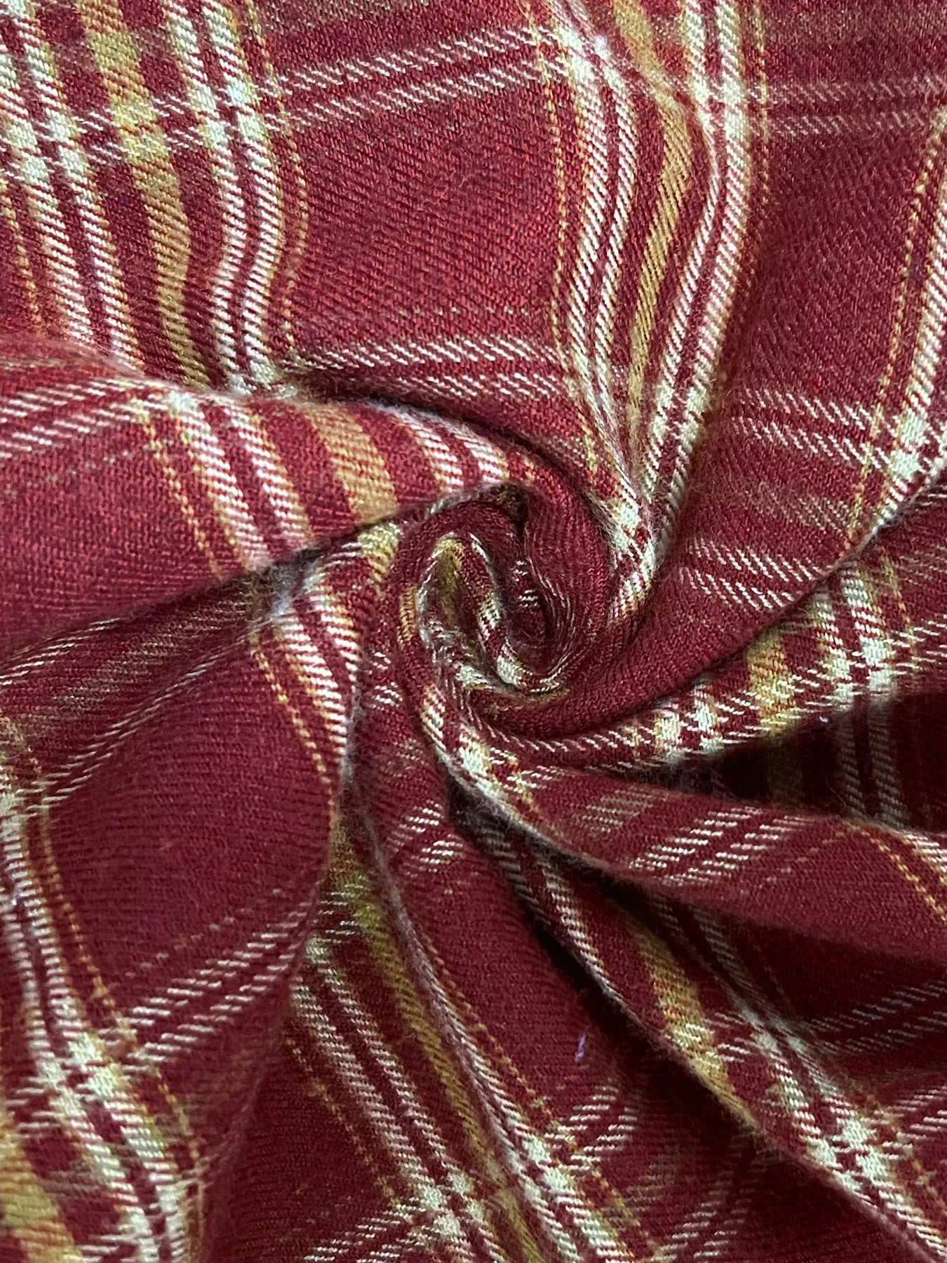 Plaid Drawstring Wide Leg Pants closeup — Livostyle