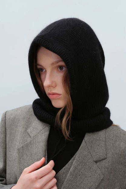 Drawstring Solid Color Thermal Knit Hat — Livostyle
