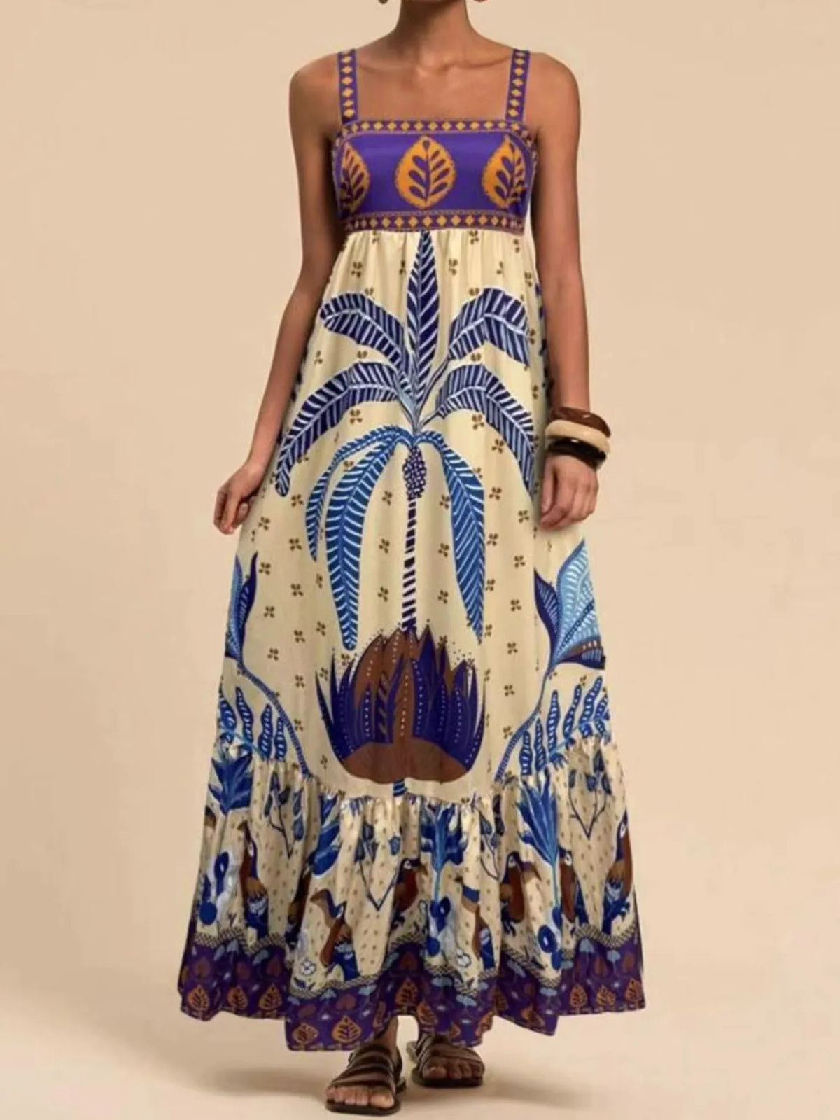 Tropical Print Maxi Cami Dress – photo 8