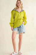 Trendy Leopard Print Hoodie Windbreaker with Zipper & Pockets — Livostyle