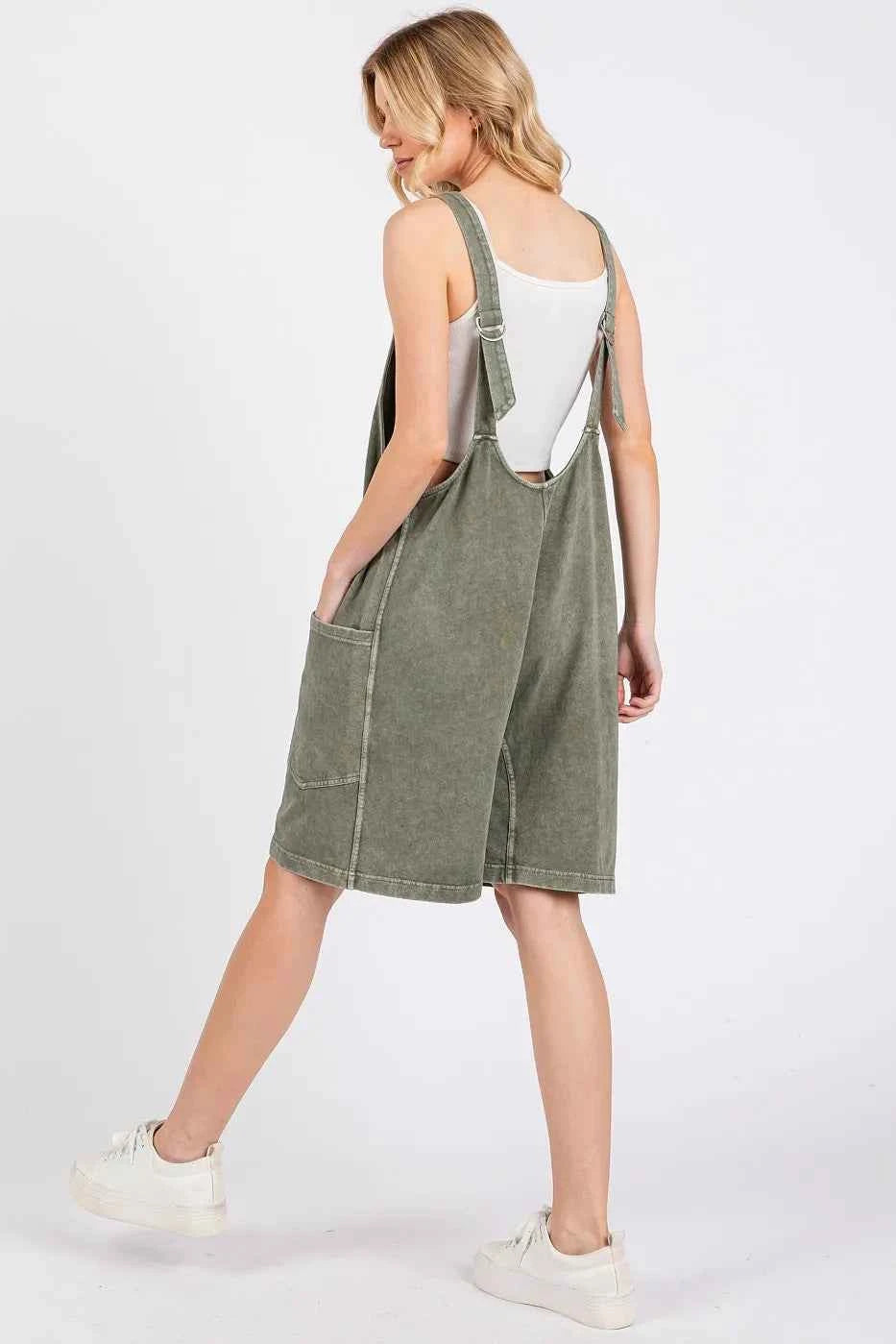 Mittoshop Low Scoop Neck Tank Washed French Terry Romper